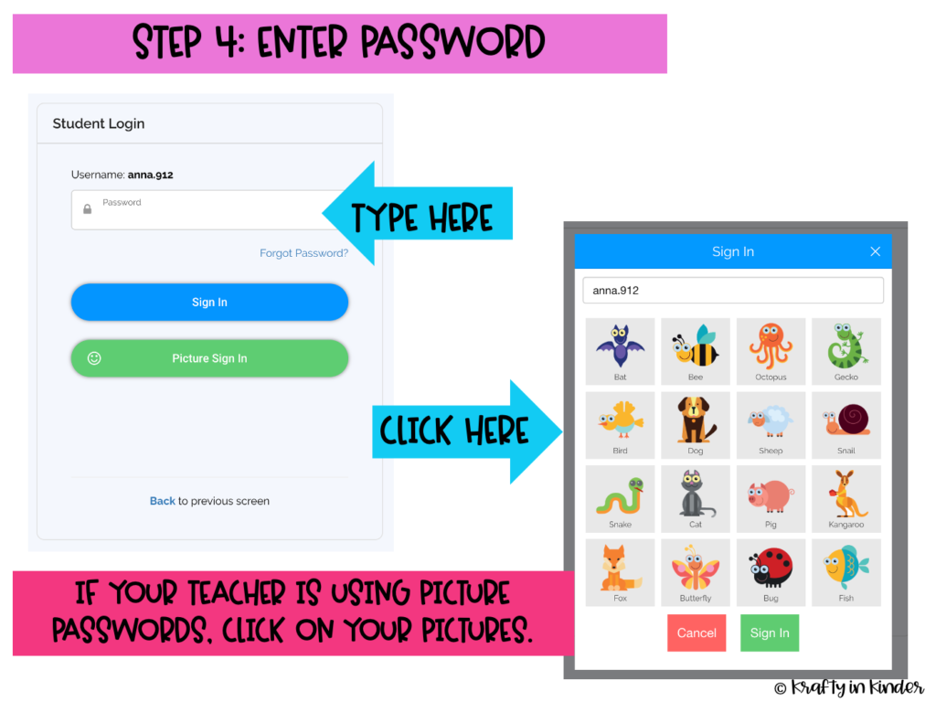 How Do Students Log-In To Boom Learning? - Krafty in Kinder