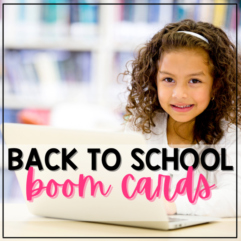 Back to School Activities for Kindergarten and 1st Grade