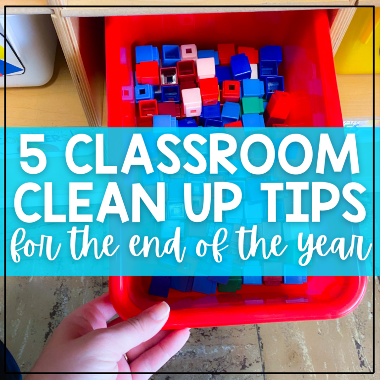 Classroom Clean Up Tips