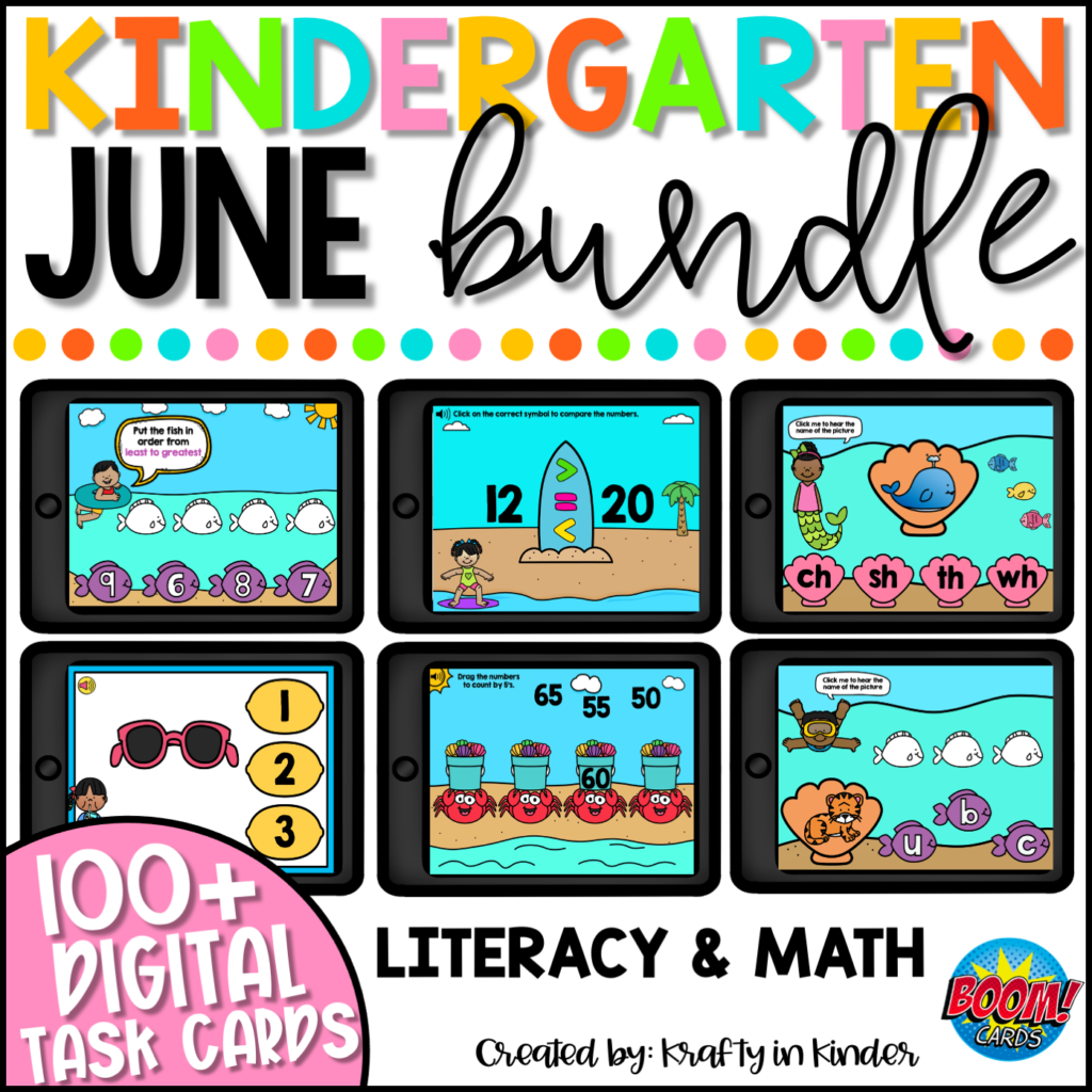 Kindergarten Summer Boom Cards