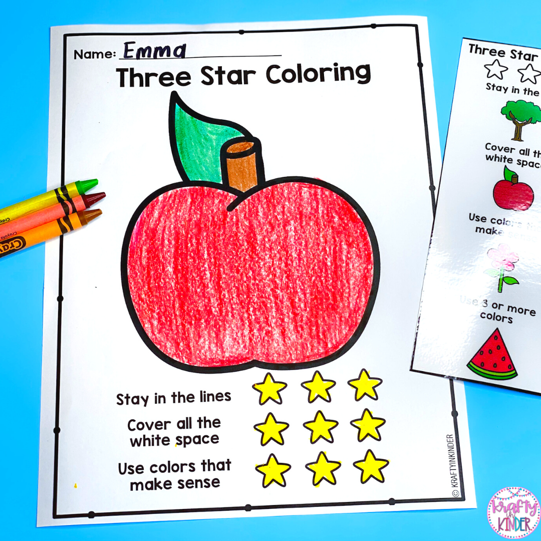 The First Kindergarten Writing Lesson Of The Year - Krafty in Kinder
