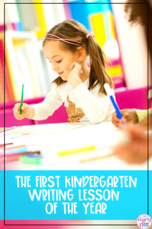 The First Kindergarten Writing Lesson Of The Year - Krafty in Kinder