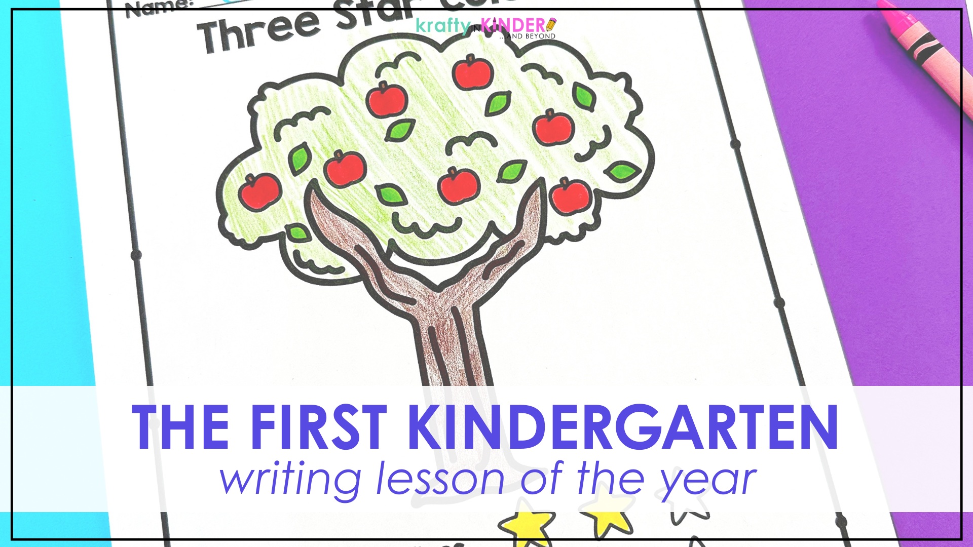 The First Kindergarten Writing Lesson Of The Year - Krafty in Kinder