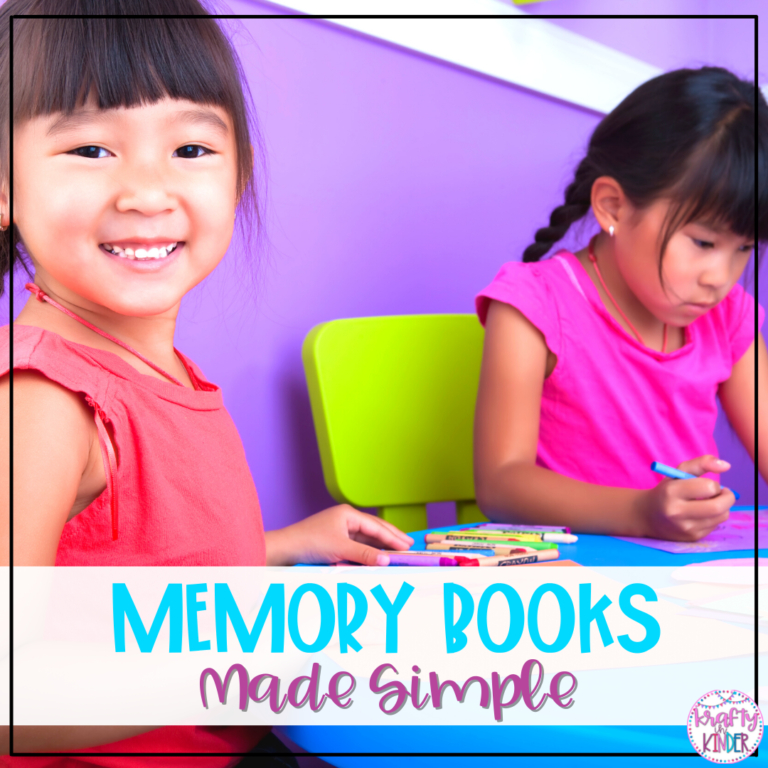 Memory books are a wonderful keepsake for your students and their families. Your students will love putting the books together.