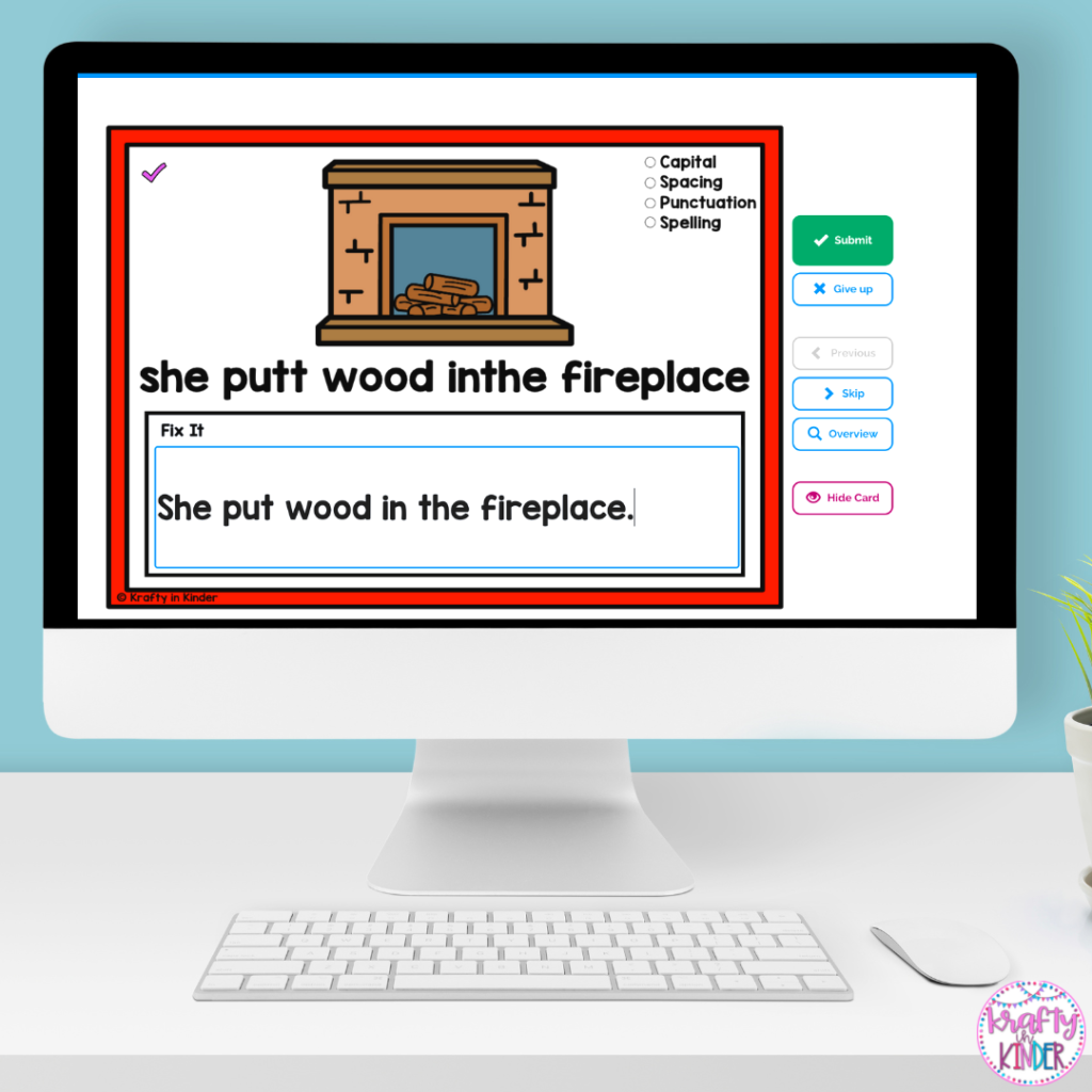 Boom Cards like these Fix it Up sentence Boom Cards are perfect for independent practice and even fun homework your students will love. A fun and engaging way to add grammar activities to your classroom routine.