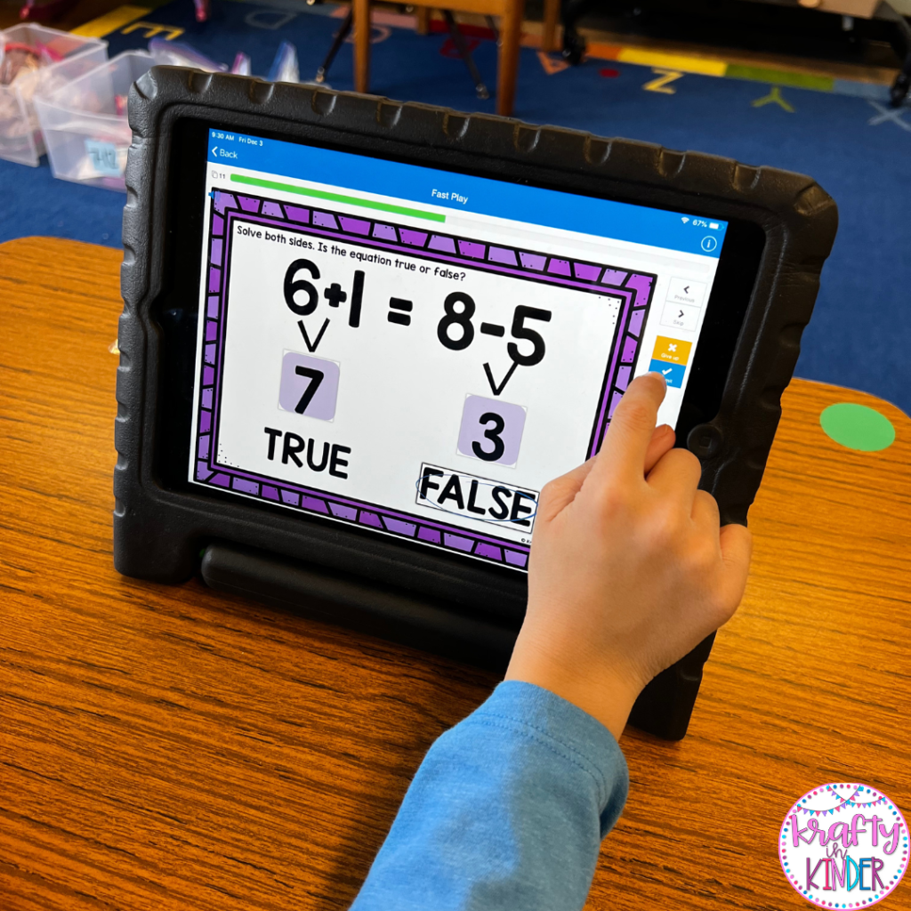 Digital Boom Cards make perfect math centers.