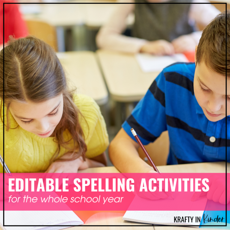 With these editable spelling activities, get your back-to-school season off to a great start. Save yourself prep time throughout the year with these easy to use spelling worksheets your students will love