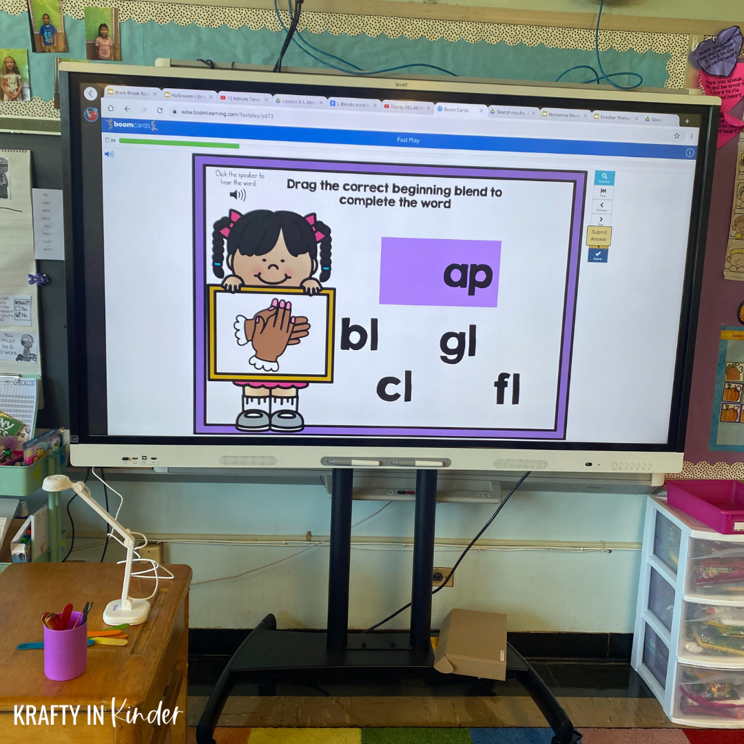 5 Easy Ways to Use Boom Cards in First Grade - Krafty in Kinder