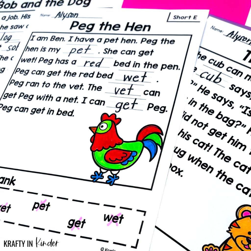 Help your students reading comprehension skills with these cloze reading activities