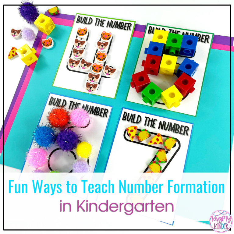 Teaching number formation in kindergarten is fun and easy with these hands-on activities your students will love working on again and again.