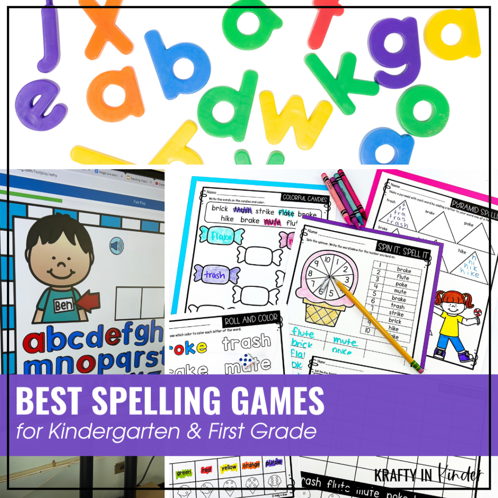 The Best Spelling Games for Kindergarten and First Grade Classrooms