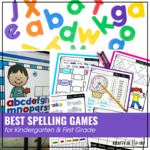 Best Spelling Games for Kindergarten and First Grade - Krafty in Kinder