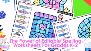 The Power of Editable Spelling Worksheets For Grades K-2 - Krafty in Kinder