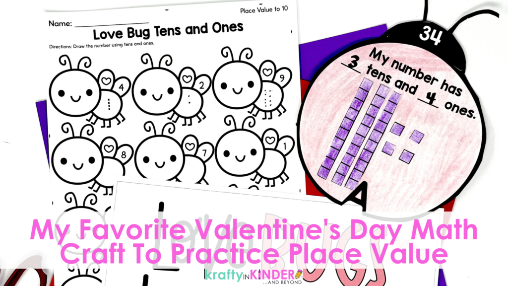 My favorite Valentine's Day math craft helps students to practice place value.