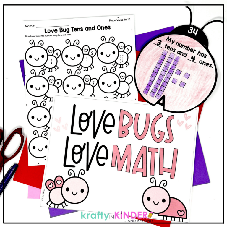 My favorite Valentine's Day math craft helps students to practice place value.