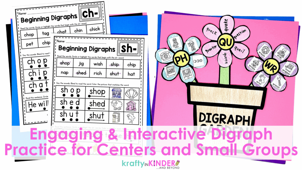 These engaging and interactive digraph practice activities are perfect for centers and small groups.