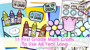 11 First Grade Math Crafts to Use All Year Long - Krafty in Kinder