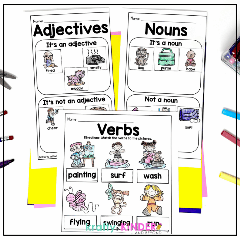 Learn how to teach nouns, verbs and adjectives in k-2 without losing your mind!