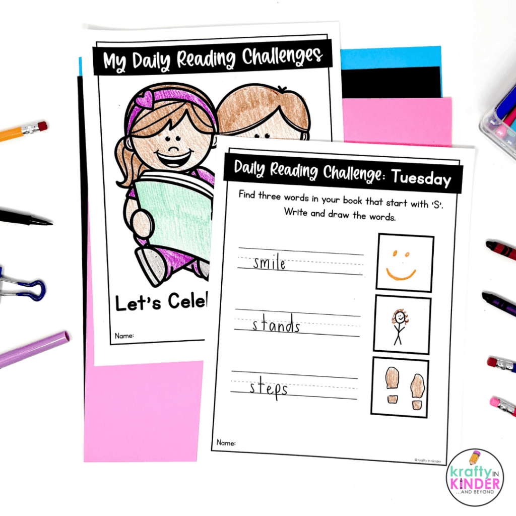 Add these daily reading challenges to your Read Across America week plans.