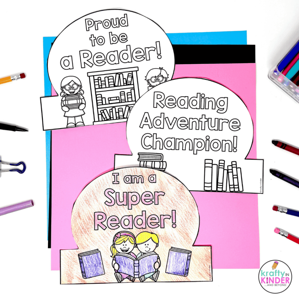 This image shows printable hats that are the perfect addition to your low-prep plans.