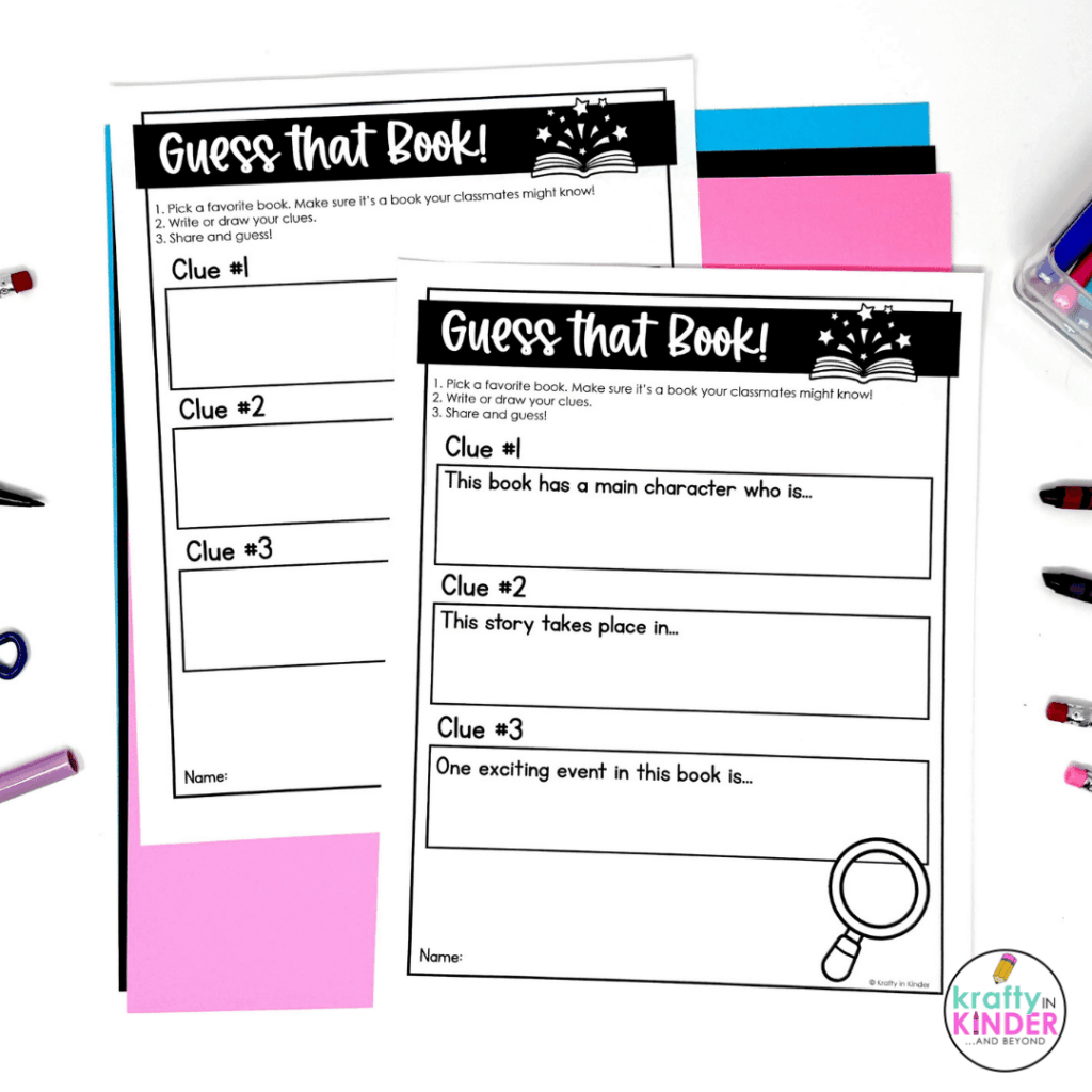 Use "Guess that Book" as a partner activity that your students are sure to love.