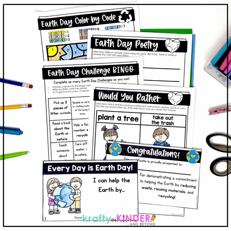 These 4 Earth Day classroom activities are fun, flexible and easy to prep.