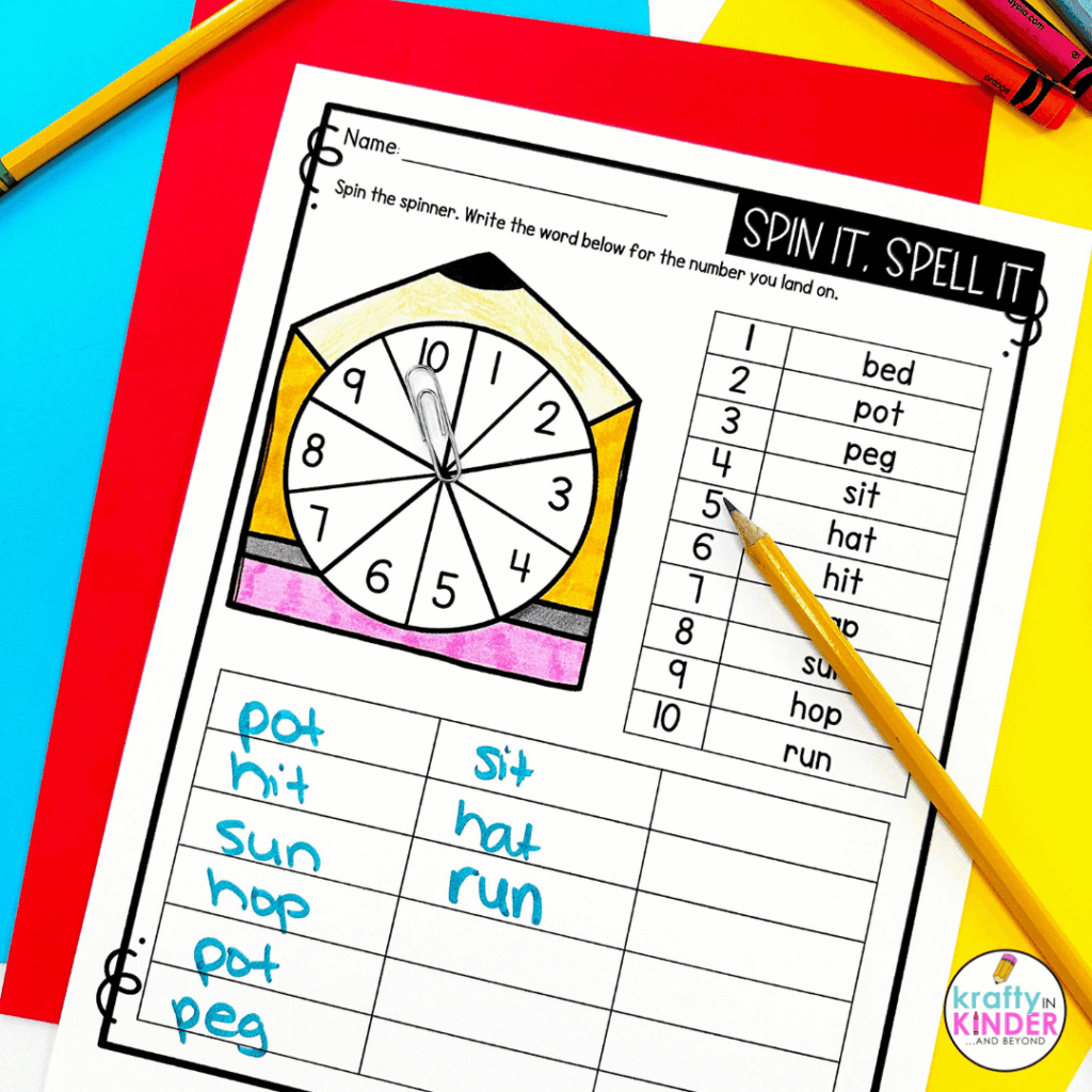 These editable back to school activities can be used alongside any spelling word list.