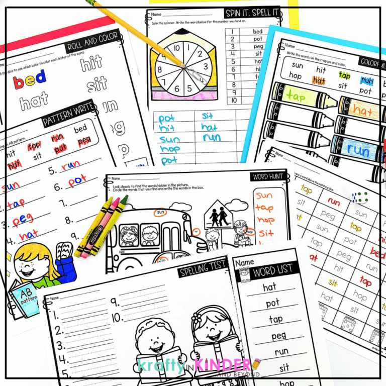 These back to school spelling activities practically prep themselves!