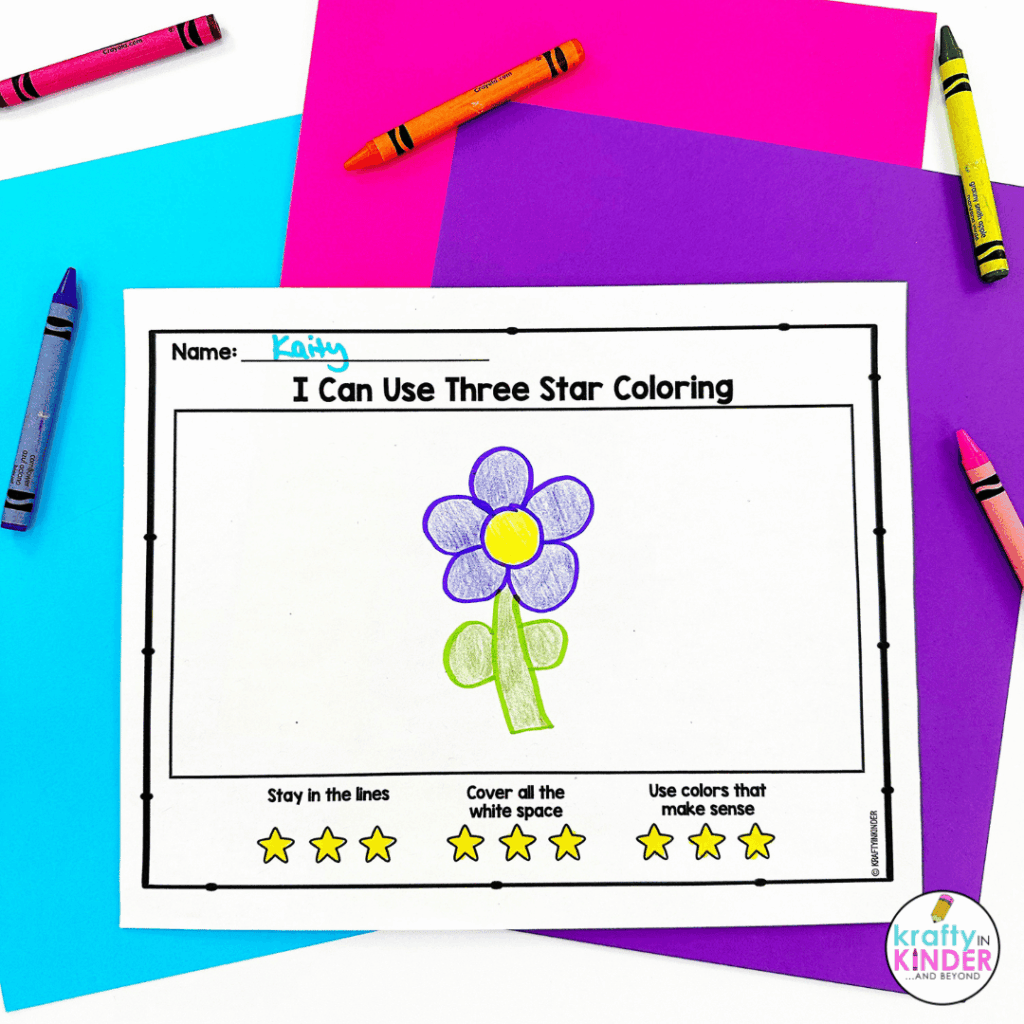 Start teaching kindergarten writing with the simple goal of students doing their best work.