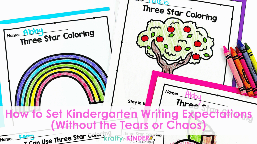 Learn how to set kindergarten writing expectations without the tears or chaos.