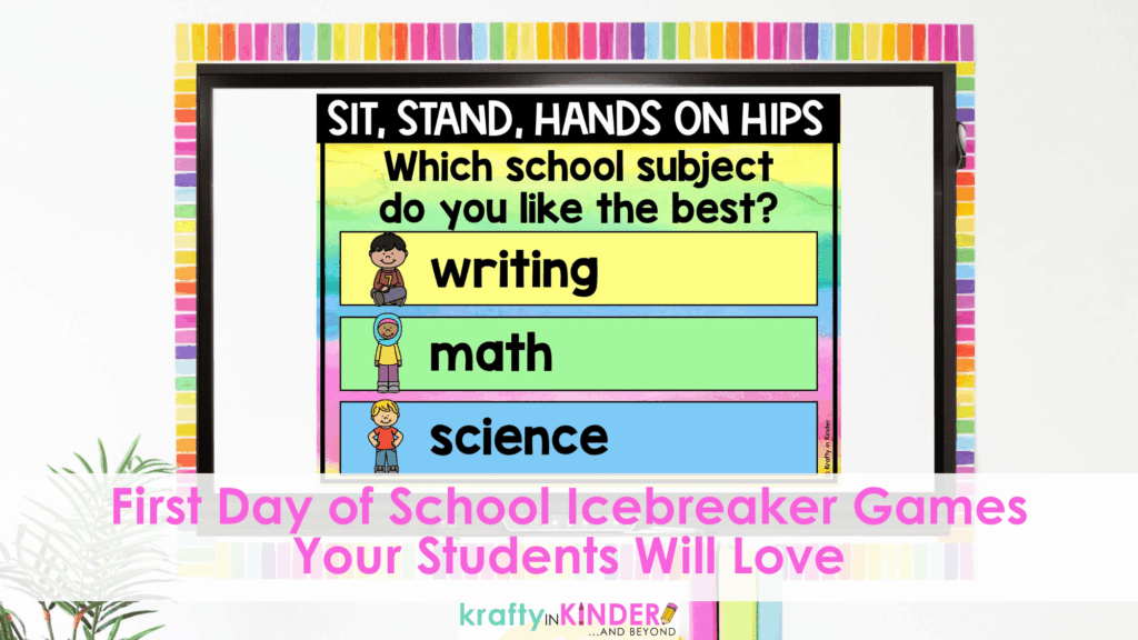 Your students will love these first day of school icebreaker games.