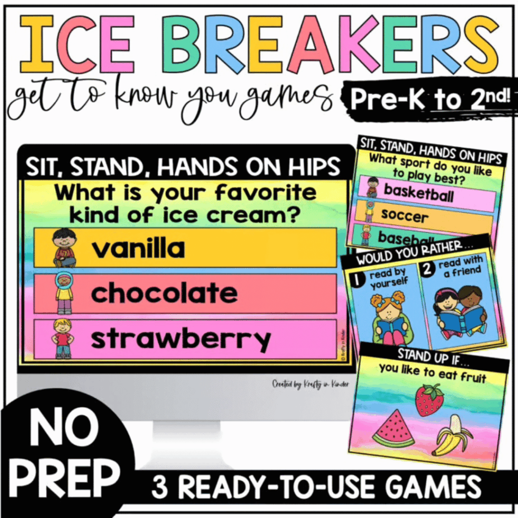 You can grab these no-prep icebreaker games in my TPT store.