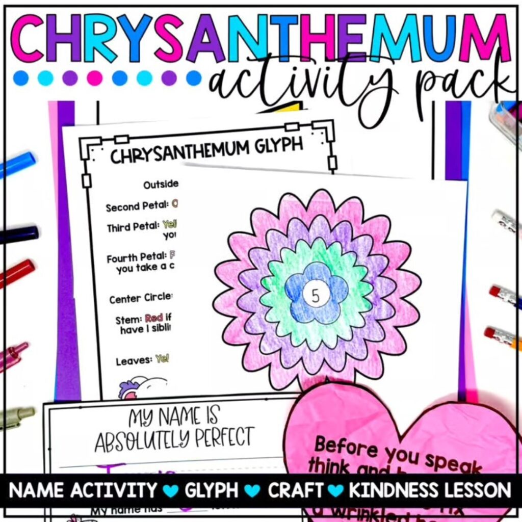 Make your first week of school easier with these Chrysanthemum activities.