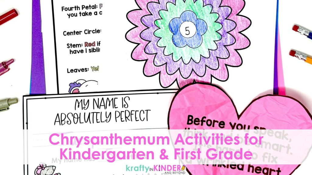 These Chrysanthemum activities are perfect for kindergarten and first grade and include fun crafts and name activities. 