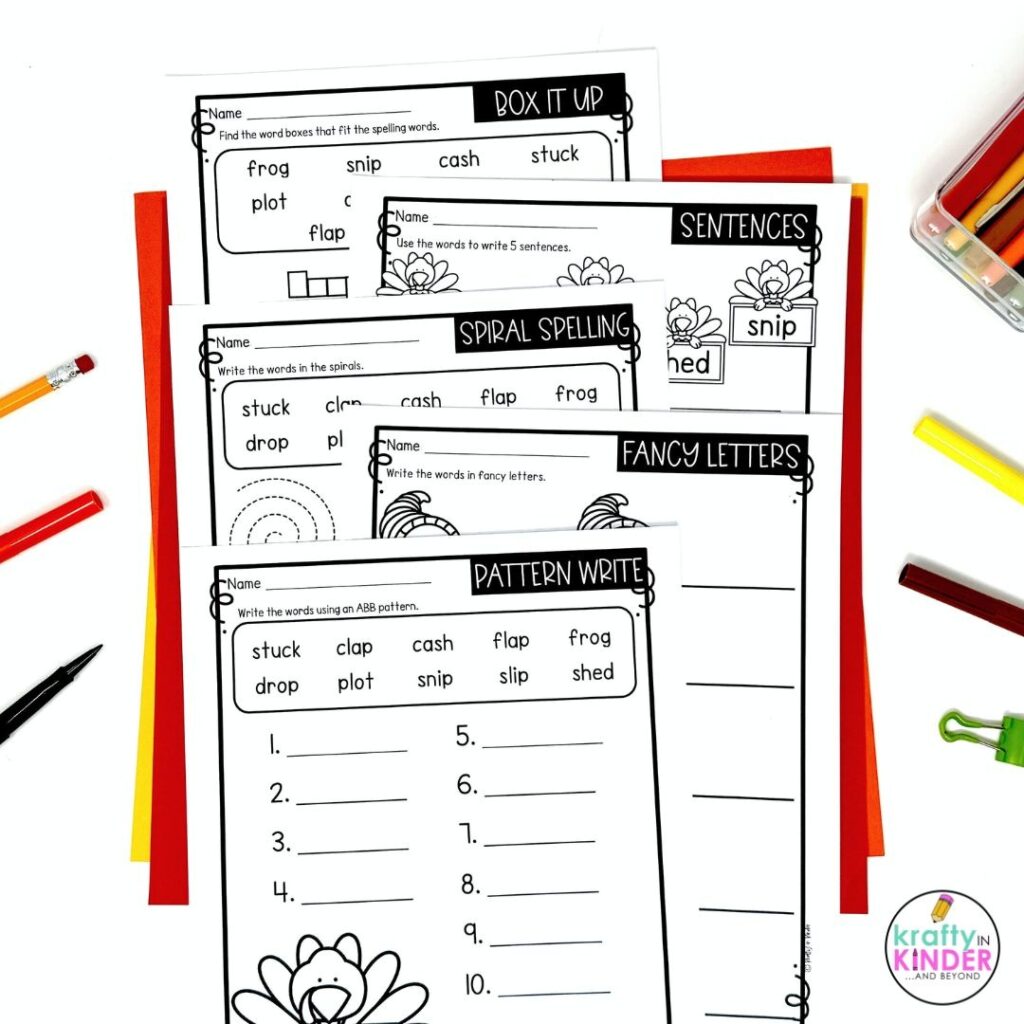 Use editable and differentiated spelling activities to meet the needs of your students.