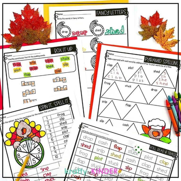 Need help planning for a short November? Try these low-prep and engaging spelling ideas for November!
