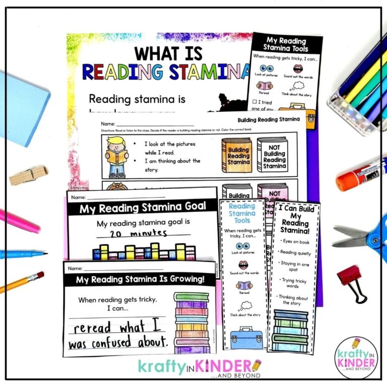 Learn how to help your students build reading stamina in kindergarten and first grade.